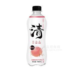 清0糖0脂0卡白桃味苏打气泡水瓶装汽水招商480ml