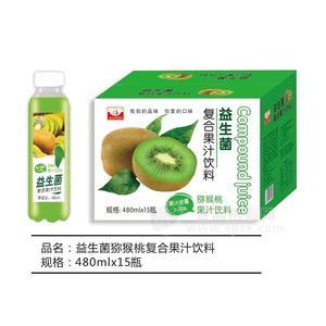 金九華飲品益生菌獼猴桃果汁飲料480mlx15瓶