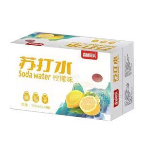 益品堂柠檬味苏打水饮料招商350mlx24瓶