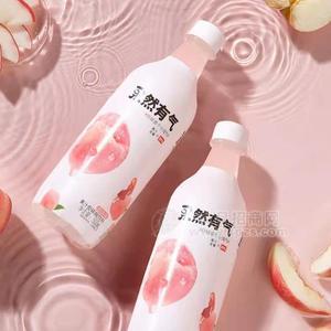 果然有气白桃味复合果汁（含气）饮料招商500ml