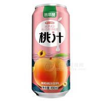 熱帶慕果粒桃汁飲料招商490ml果汁飲料