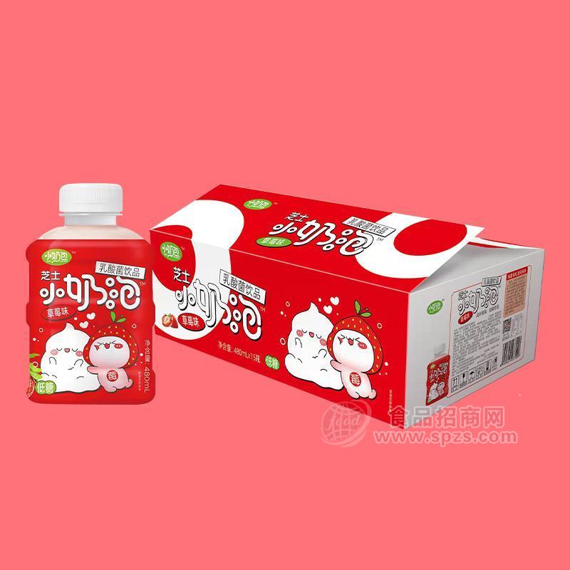 ·芝士小奶泡草莓味乳酸菌饮品招商480mlX15瓶 