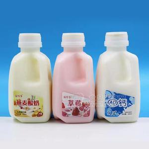 益特多燕麥酸奶AD鈣乳酸菌飲品乳飲料450ml