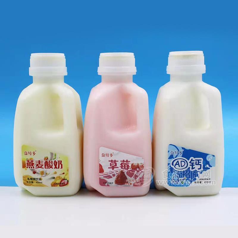 益特多燕麦酸奶AD钙乳酸菌饮品乳饮料450ml