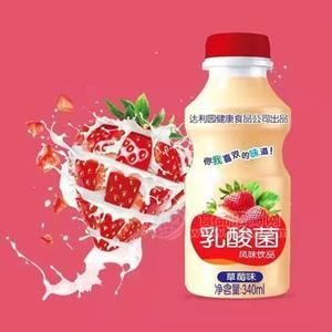 草莓味乳酸菌風(fēng)味飲品乳飲料340ml