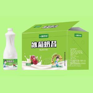 一品云台冰菊奶昔苹果味乳味饮料招商1.22LX8瓶