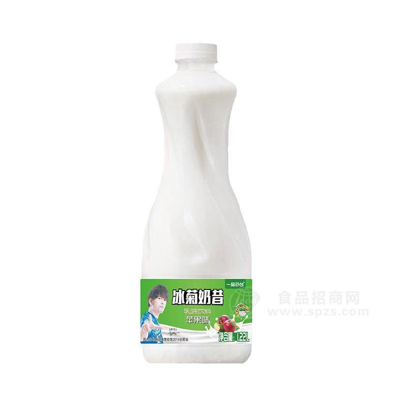 一品云臺冰菊奶昔蘋果味乳味飲料招商1.22L