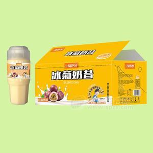 一品云臺(tái)冰菊奶昔乳味飲料百香果味招商380mlX15瓶