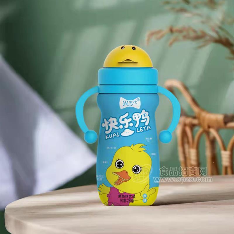 兴生代快乐鸭果味奶饮品乳饮料奶嘴系列230ml