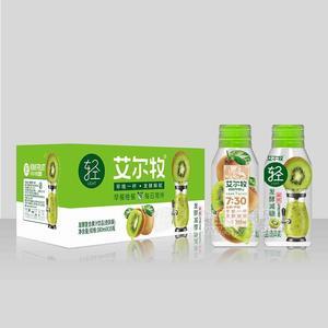 艾尔牧发酵减糖奇异果味发酵复合果汁饮品招商380mlX15瓶