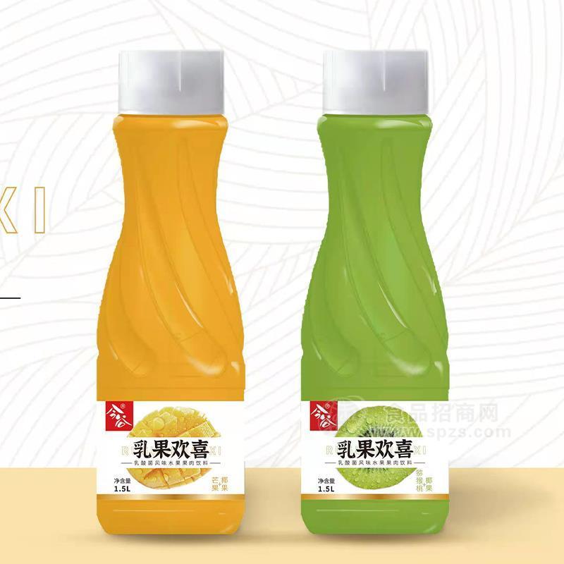 今谷乳果欢喜芒果味、猕猴桃味饮料招商1.5L