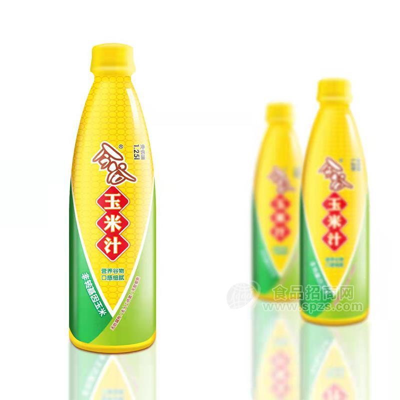 今谷玉米汁植物饮料厂家直销招商1.25L 