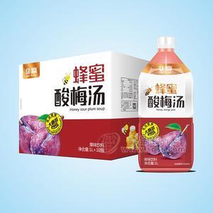 非赢蜂蜜酸梅汤果味饮料1LX10瓶