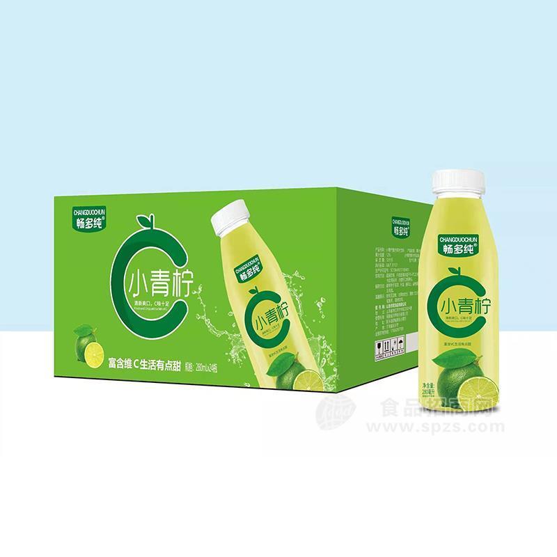 ·畅多纯小青柠果汁饮料280molx24瓶 