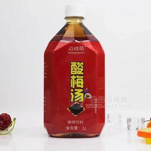 邁曉萌酸梅湯果味飲料招商1L