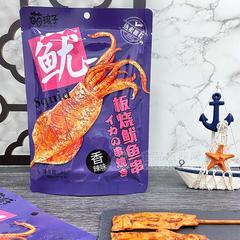 萌孩子香辣味铁板鱿鱼串串休闲食品36g
