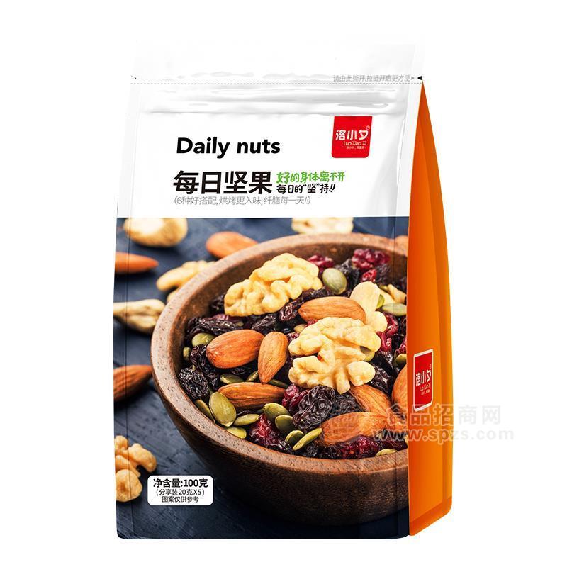 ·洛小夕每日坚果休闲食品干果100g 