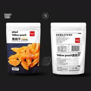 洛小夕黃桃干休閑食品蜜餞果脯75g