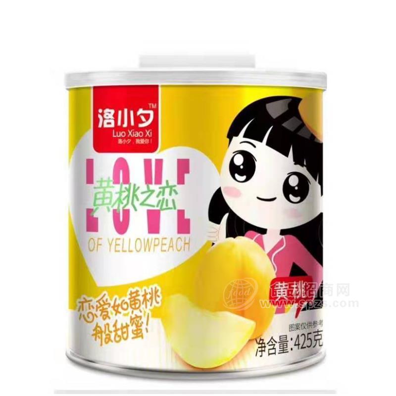 ·洛小夕黄桃罐头425g 