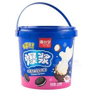 洛小夕爆漿巧克力曲奇小丸子休閑食品招商128g