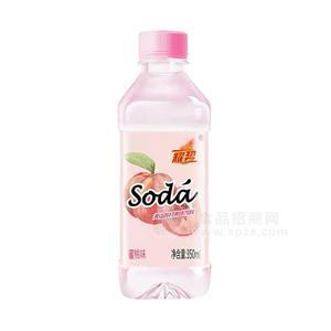 耀勢蜜桃味無汽蘇打果味飲料350ml