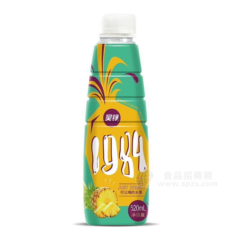 吴铮菠萝果粒风味饮料招商520ml