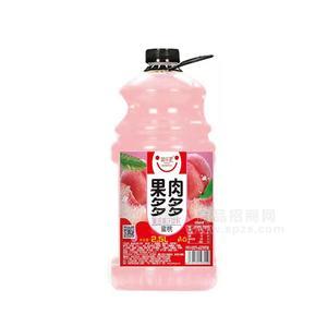 簡樂派果肉多多蜜桃復(fù)合果汁飲料瓶裝飲料招商2.5L