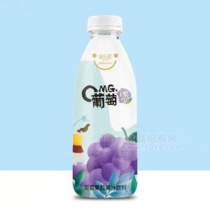 简乐派葡萄真果肉葡萄果粒果汁饮料瓶装饮料招商