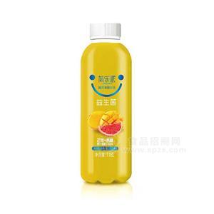 簡(jiǎn)樂(lè)派益生菌芒果西柚果汁發(fā)酵復(fù)合果汁飲料瓶裝飲料招商1.18L