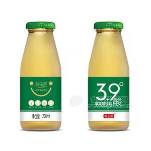 簡(jiǎn)樂(lè)派蘋果醋飲料瓶裝飲料招商260ml