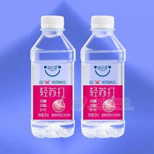 简乐派轻苏打蜜桃味苏打水饮料瓶装饮料招商350ml