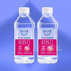 簡(jiǎn)樂(lè)派輕蘇打蜜桃味蘇打水飲料瓶裝飲料招商350ml