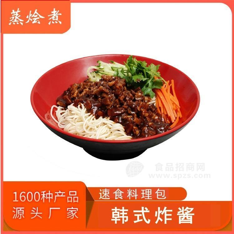 广东速食料理包厂家批发 加热即食盖浇餐包韩式炸酱面浇头料理包