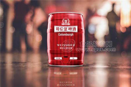 香港哥倫堡啤酒 小麥白啤5L裝