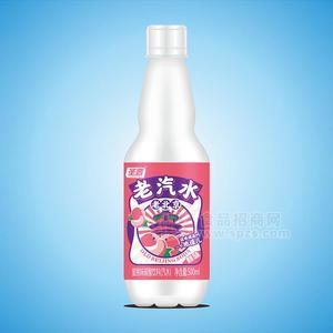 圣普老北京蜜桃味碳酸飲料汽水500ml