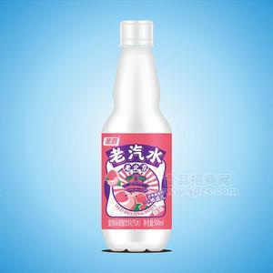 圣普老北京蜜桃味碳酸飲料汽水500ml