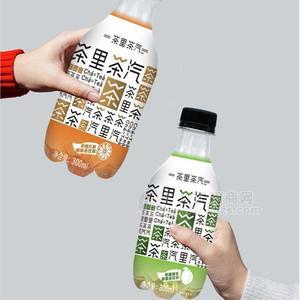 茶里茶汽檸檬紅茶青梅綠茶碳酸茶飲料300ml