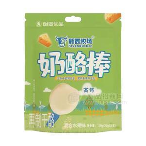 创启优品新西牧场混合水果味奶酪棒袋装招商20g×5支