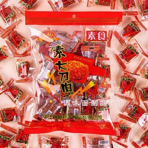 宇仔素食素大刀肉休闲食品辣条实图招商