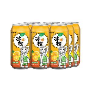 嶗金泉冰橙果味飲料易拉罐果味飲料招商500ml