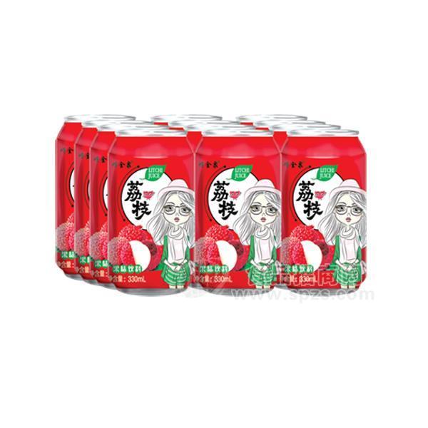 嶗金泉荔枝果味飲料招商330ml