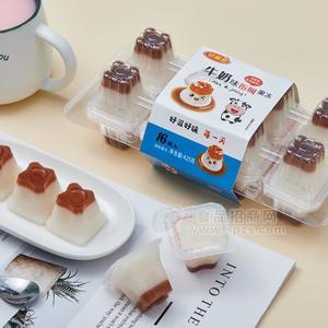 好趣多牛奶味布甸果冻休闲食品招商425g