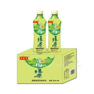 吉恭寳青梅綠茶風味飲料箱裝招商500ml×15瓶