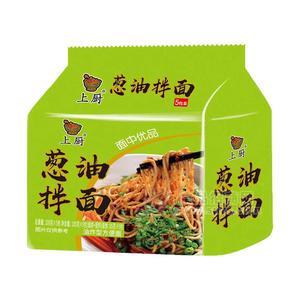 上厨葱油拌面方便食品方便面108gx5包