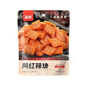 森吧網(wǎng)紅辣塊調(diào)味面制品休閑食品65g