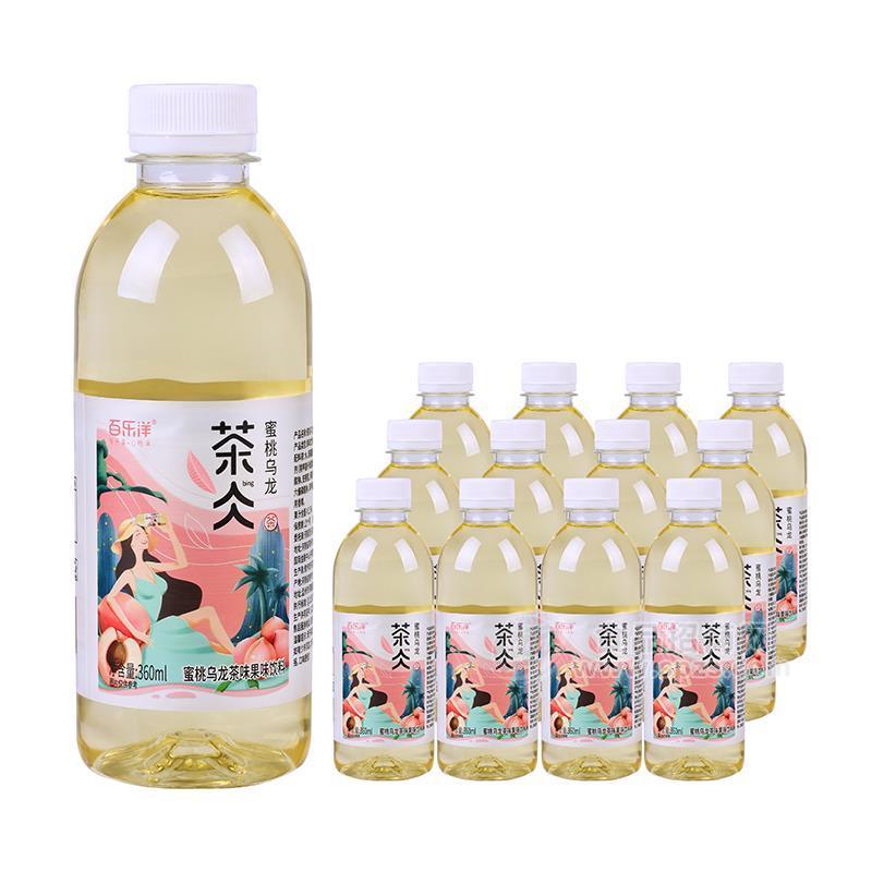 百乐洋蜜桃乌龙瓶装茶味果味饮料招商360m