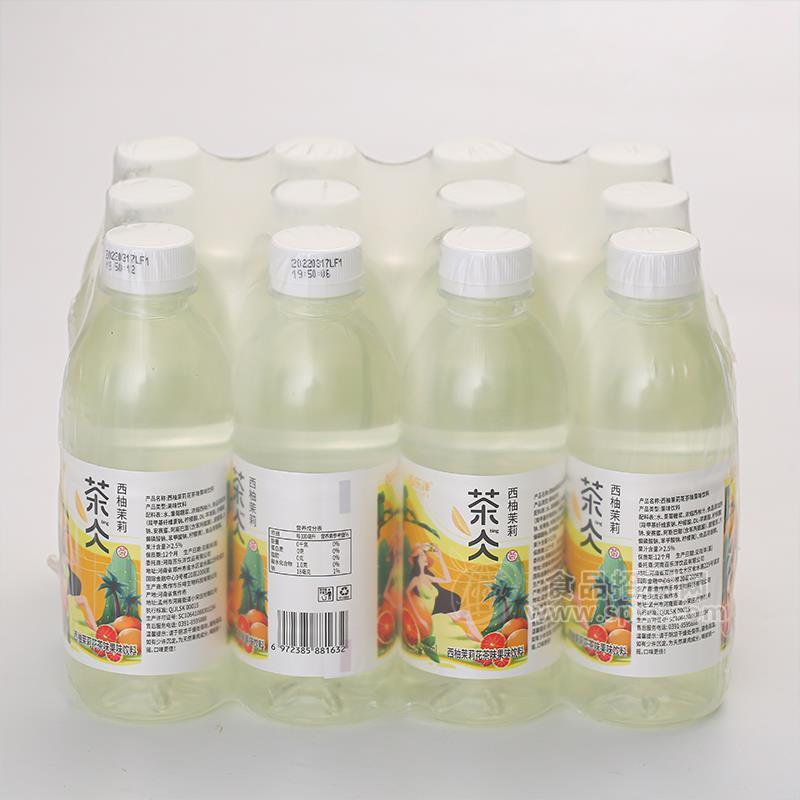 百乐洋西柚茉莉瓶装茶味果味饮料实物图招商360m
