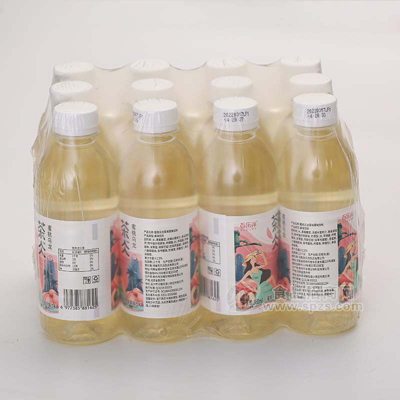 百乐洋蜜桃乌龙瓶装茶味果味饮料实物图招商360m