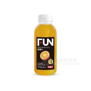 悅趣多復合乳酸菌甜橙味果汁飲品飲料橙汁340ml瓶裝飲料