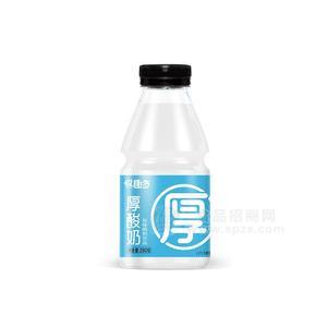悦趣多厚酸奶原味酸奶饮品280ml塑料瓶装酸奶餐饮渠道